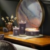 image:imageWoodWick Amethyst amp Amber Gifts for Women and Men 97 oz Medium Hourglass Candle with Crackling WickPurple