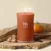 image:imageWoodWick Cinnamon Chai Holiday Candle Gifts for Women and Men 97 oz Medium Hourglass Candle with Crackling WickPumpkin Praline