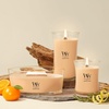 image:imageWoodWick Cinnamon Chai Holiday Candle Gifts for Women and Men 97 oz Medium Hourglass Candle with Crackling WickTangerine  Citron