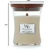 image:imageWoodWick Cinnamon Chai Holiday Candle Gifts for Women and Men 97 oz Medium Hourglass Candle with Crackling WickTonka  Almond Milk