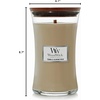 image:imageWoodWick Cinnamon Chai Holiday Candle Gifts for Women and Men 97 oz Medium Hourglass Candle with Crackling WickTonka  Almond Milk