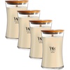 image:imageWoodWick Cinnamon Chai Holiday Candle Gifts for Women and Men 97 oz Medium Hourglass Candle with Crackling WickWhite