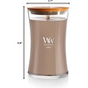 image:imageWoodWick Coastal Sunset Gifts for Women and Men 16 oz Ellipse Candle with Crackling WickCashmere