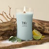 image:imageWoodWick Coastal Sunset Gifts for Women and Men 16 oz Ellipse Candle with Crackling WickSagewood  Seagrass