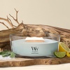 image:imageWoodWick Coastal Sunset Gifts for Women and Men 16 oz Ellipse Candle with Crackling WickSagewood  Seagrass