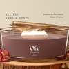 image:imageWoodWick Fireside Holiday Candle Gifts for Women and Men 16 oz Ellipse Candle with Crackling WickRedwood