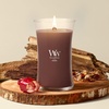 image:imageWoodWick Fireside Holiday Candle Gifts for Women and Men 16 oz Ellipse Candle with Crackling WickRedwood