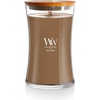 image:imageWoodWick Fireside Holiday Candle Gifts for Women and Men 16 oz Ellipse Candle with Crackling WickSantal Myrrh