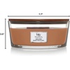 image:imageWoodWick Fireside Holiday Candle Gifts for Women and Men 16 oz Ellipse Candle with Crackling WickSantal Myrrh