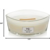 image:imageWoodWick Fireside Holiday Candle Gifts for Women and Men 16 oz Ellipse Candle with Crackling WickWhite