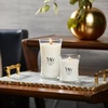 image:imageWoodWick Fireside Holiday Candle Gifts for Women and Men 16 oz Ellipse Candle with Crackling WickWhite Teak