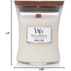 image:imageWoodWick Fireside Holiday Candle Gifts for Women and Men 16 oz Ellipse Candle with Crackling WickWhite Teak
