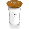 image:imageWoodWick Fireside Holiday Candle Gifts for Women and Men 16 oz Ellipse Candle with Crackling WickWhite Teak
