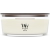 image:imageWoodWick Fireside Holiday Candle Gifts for Women and Men 16 oz Ellipse Candle with Crackling WickWhite Teak