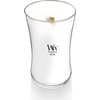 image:imageWoodWick Fireside Holiday Candle Gifts for Women and Men 16 oz Ellipse Candle with Crackling WickWhite Teak