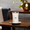 image:imageWoodWick Fireside Holiday Candle Gifts for Women and Men 16 oz Ellipse Candle with Crackling WickWhite Teak