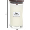image:imageWoodWick Fireside Holiday Candle Gifts for Women and Men 16 oz Ellipse Candle with Crackling WickWhite Teak