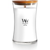 image:imageWoodWick Fireside Holiday Candle Gifts for Women and Men 16 oz Ellipse Candle with Crackling WickWhite Teak