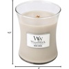 image:imageWoodWick Fireside Holiday Candle Gifts for Women and Men 16 oz Ellipse Candle with Crackling WickWood Smoke