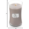 image:imageWoodWick Fireside Holiday Candle Gifts for Women and Men 16 oz Ellipse Candle with Crackling WickWood Smoke