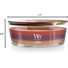 image:imageWoodWick Shoreline Trilogy Gifts for Women and Men 16 oz Ellipse Trilogy Candle with Crackling WickAutumn Harvest
