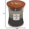 image:imageWoodWick Shoreline Trilogy Gifts for Women and Men 16 oz Ellipse Trilogy Candle with Crackling WickWarm Woods
