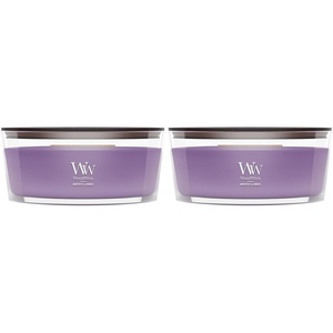 image:imageWoodWick Amethyst amp Amber Gifts for Women and Men 97 oz Medium Hourglass Candle with Crackling WickPurple