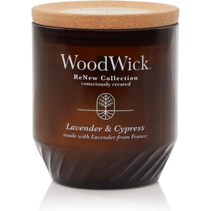 image:imageWoodWick Black Currant amp Rose Gifts for Women and Men 6 oz Renew Medium Candle with Crackling WickLavender  Cypress