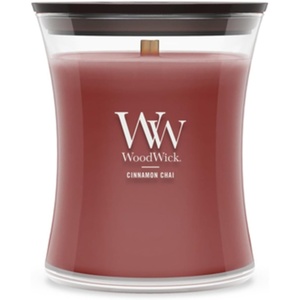 image:imageWoodWick Cinnamon Chai Holiday Candle Gifts for Women and Men 97 oz Medium Hourglass Candle with Crackling WickCinnamon Chai