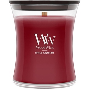 image:imageWoodWick Cinnamon Chai Holiday Candle Gifts for Women and Men 97 oz Medium Hourglass Candle with Crackling WickSpiced Blackberry
