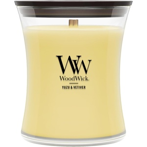 image:imageWoodWick Cinnamon Chai Holiday Candle Gifts for Women and Men 97 oz Medium Hourglass Candle with Crackling WickYuzu  Vetiver