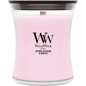 image:imageWoodWick Fireside Holiday Candle Gifts for Women and Men 16 oz Ellipse Candle with Crackling WickCherry Blossom  Vanilla