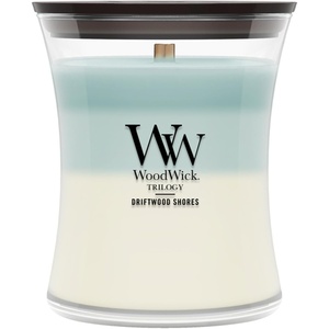 image:imageWoodWick Shoreline Trilogy Gifts for Women and Men 16 oz Ellipse Trilogy Candle with Crackling WickDriftwood Shores