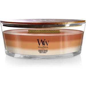 image:imageWoodWick Shoreline Trilogy Gifts for Women and Men 16 oz Ellipse Trilogy Candle with Crackling WickPumpkin Gourmand
