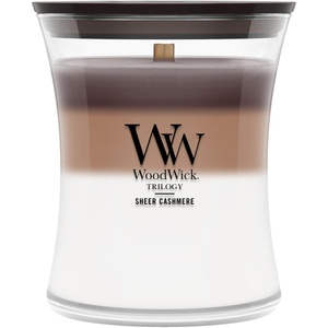 image:imageWoodWick Shoreline Trilogy Gifts for Women and Men 16 oz Ellipse Trilogy Candle with Crackling WickSheer Cashmere