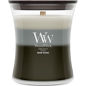 image:imageWoodWick Shoreline Trilogy Gifts for Women and Men 16 oz Ellipse Trilogy Candle with Crackling WickWarm Woods