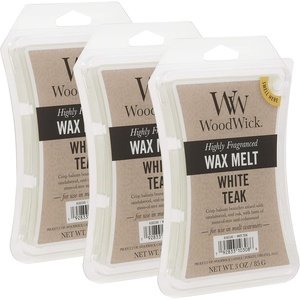 image:imageWoodwick Wood Smoke 3 Oz Wax Melts 3 Packs of 6 18 TotalWHITE TEAK